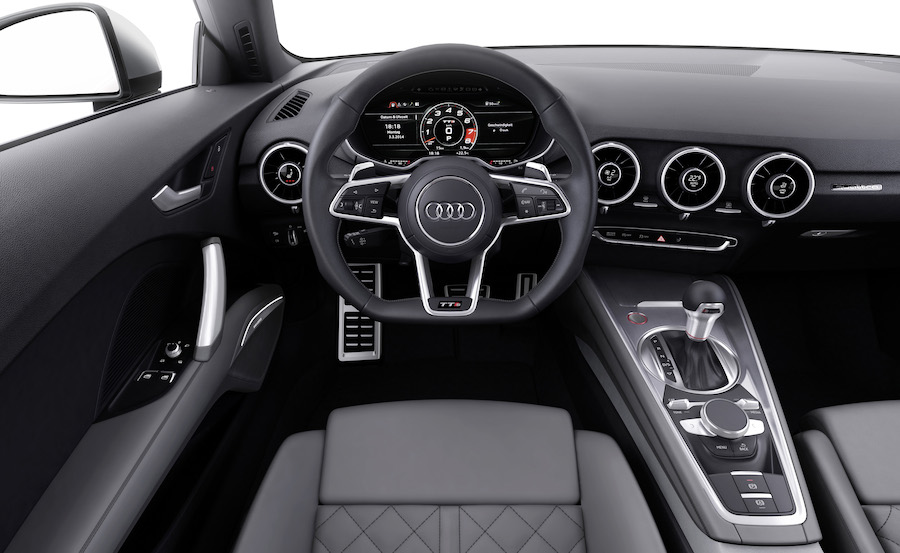 TTS Interior.Digital dashboard shown in 'dynamic' mode with rev counter dominating.