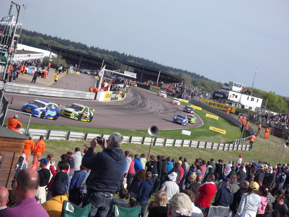 View from the outside of Allard during race three.
