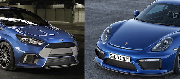 Ford Focus RS v Porsche Cayman GT4